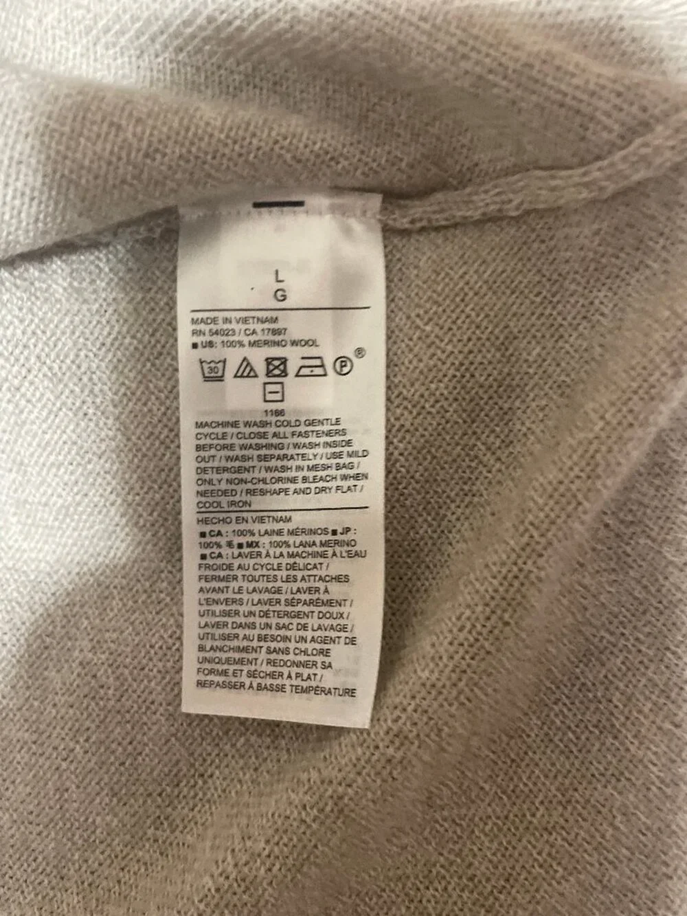 Banana Republic Merino Wool 1/4 Button Pullover Sweater Men's Sz L NWT